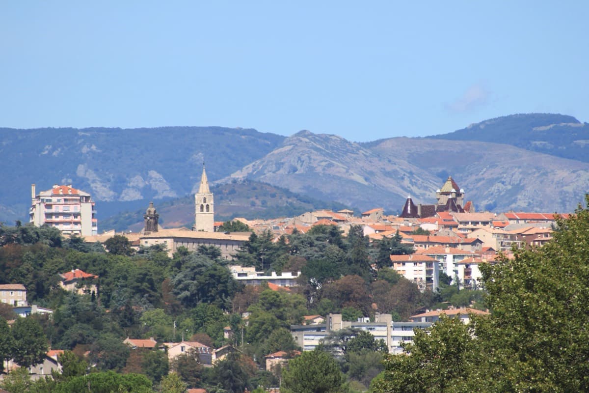 Vue de Aubenas