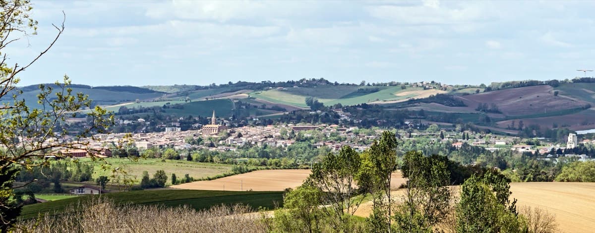 Vue de Beaumont-de-Lomagne
