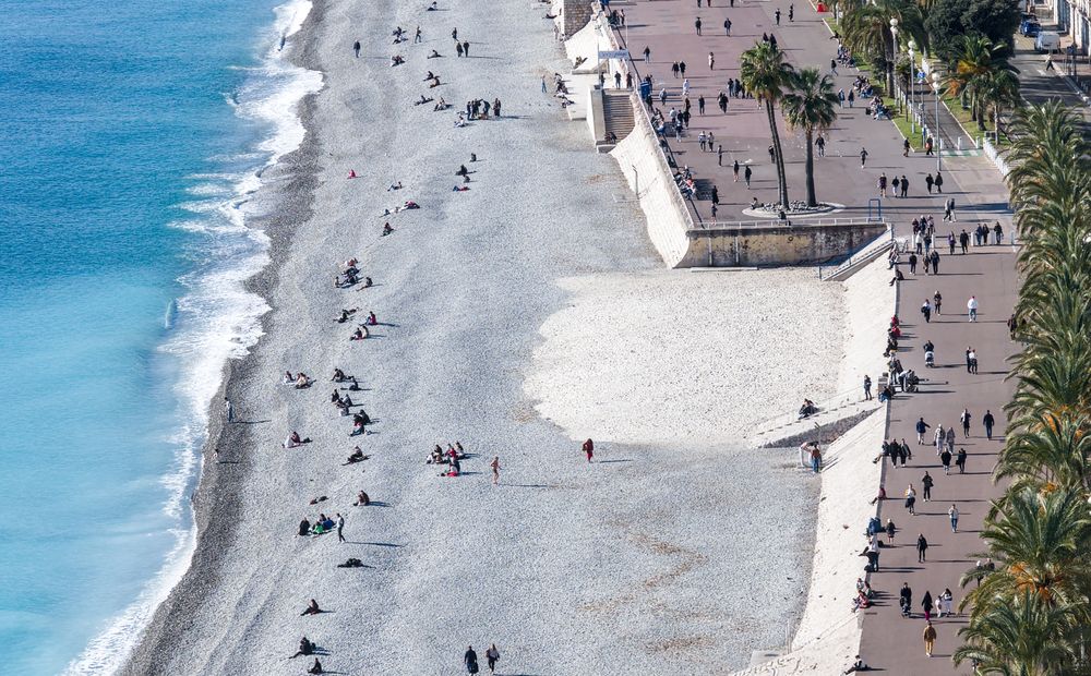 La Promenade des Anglais et la Baie des Anges, Nice